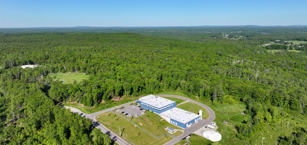 Maine Coast Heritage Trust begins work to build a trail network in the forest adjacent to Maine Water's treatment facility.