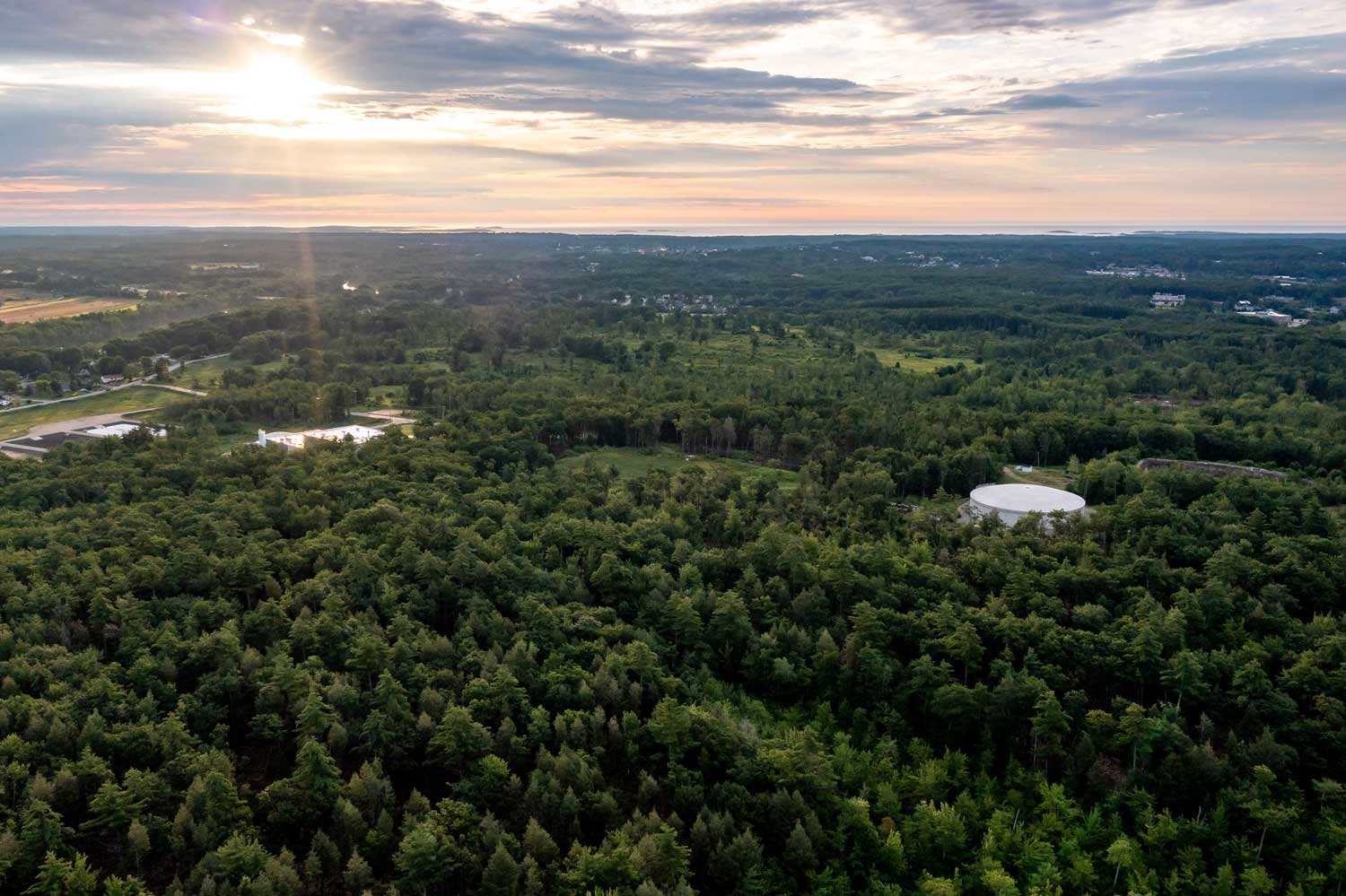 Maine Coast Heritage Trust and Maine Water announced a partnership to permanently preserve more than 250 acres of forest and open space in Biddeford. | photo credit - Rooted in Light Media LLC