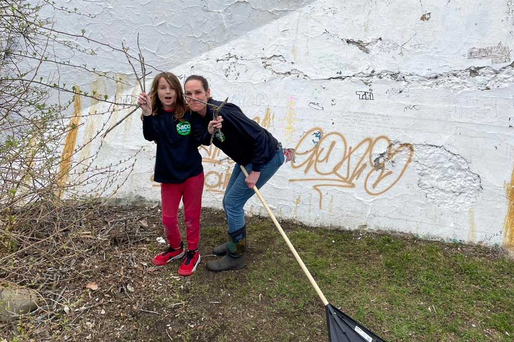 Maine Water teams take part in Earth Day community clean-up efforts.